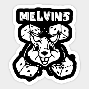 melvins bunny dice Sticker